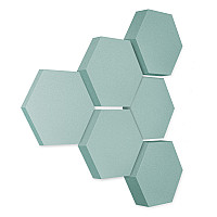 Edition LOFT Honeycomb - 6 Absorber aus Basotect ® - Farbe: Ocean