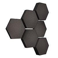 Edition LOFT Honeycomb - 6 absorbers made of Basotect ® - Colour: Anthracite