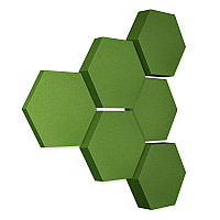 Edition LOFT Honeycomb - 6 Absorber aus Basotect ® - Farbe: Kermit