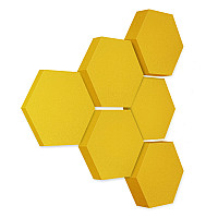 Edition LOFT Honeycomb - 6 Absorber aus Basotect ® - Farbe: Bibo