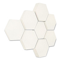 Edition LOFT Honeycomb - 8 Absorber aus Basotect ® - Farbe: Snow