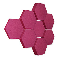 Edition LOFT Honeycomb - 8 Absorber aus Basotect ® - Farbe: Crimson