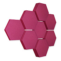 Edition LOFT Honeycomb - 8 Absorber aus Basotect ® - Farbe: Crimson