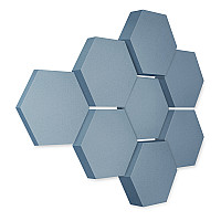Edition LOFT Honeycomb - 8 Absorber aus Basotect ® - Farbe: Scandic