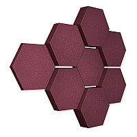 Edition LOFT Honeycomb - 8 Absorber aus Basotect ® - Farbe: Blackberry