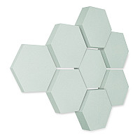 Edition LOFT Honeycomb - 8 absorbers made of Basotect ® - Colour: Aqua