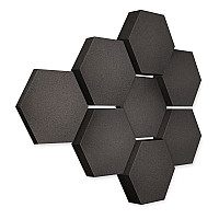 Edition LOFT Honeycomb - 8 Absorber aus Basotect ® - Farbe: Anthracite