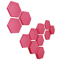 Edition LOFT Honeycomb - 12 Absorber aus Basotect ® - Farbe: Magenta