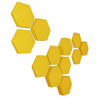 Edition LOFT Honeycomb - 12 Absorber aus Basotect ® - Farbe: Bibo