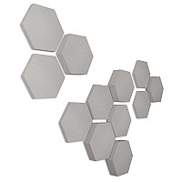 Edition LOFT Honeycomb - 12 Absorber aus Basotect ® - Farbe: Platinum