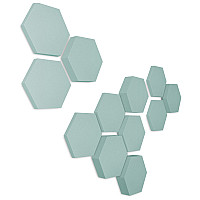 Edition LOFT Honeycomb - 12 Absorber aus Basotect ® - Farbe: Ocean