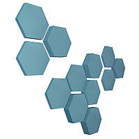 Edition LOFT Honeycomb - 12 Absorber aus Basotect ® - Farbe: Maritim