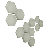 Edition LOFT Honeycomb - 12 Absorber aus Basotect ® - Farbe: Concrete