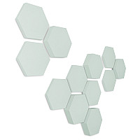 Edition LOFT Honeycomb - 12 Absorber aus Basotect ® - Farbe: Aqua