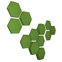 Edition LOFT Honeycomb - 12 Absorber aus Basotect ® - Farbe: Kermit