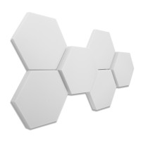 6 honeycomb absorbers made of Basotect ® G+ / 300 x 300 x 30/50mm