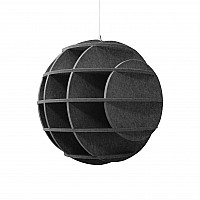 „SATELLITE“ 3D-Akustik-Objekt Kugel für optimale Raumakustik, INNOVATIVES DESIGN / DM: 58 cm