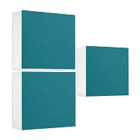 Sound absorber made of Basotect ® G+ / 3x shelf insert suitable for example for IKEA KALLAX or EXPEDIT - Set 07