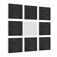 Wall objects squares 9-pcs. sound insulation made of Basotect ® G+ / sound absorber - elements - Set 30