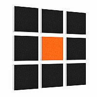 Wall objects squares 9-pcs. sound insulation made of Basotect ® G+ / sound absorber - elements - Set 44