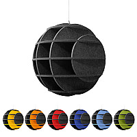 SATELLITE 3D acoustic object sphere ANTHRACITE for optimal room acoustics, INNOVATIVE DESIGN / DM: 40 cm