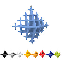 CUBO 3D acoustic object cube MONO for optimal room acoustics, INNOVATIVE DESIGN / 58 cm