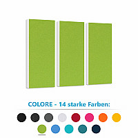 Schallabsorber-Set Colore aus Basotect G+ < 3 Elemente >