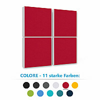 4 Schallabsorber Colore aus Basotect ® G+ / Akustik Schalldämmung 55x55cm