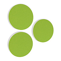 3 Acoustic sound absorbers made of Basotect ® G+ / Circle Multicolour Set 29