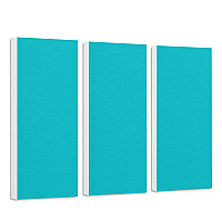 Schallabsorber-Set Colore aus Basotect G+ < 3 Elemente > Türkis