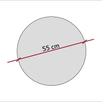 Ronde Kreis aus Basotect ® G+ / Durchmesser 550 mm / 50 mm dick
