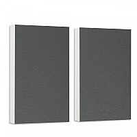 2 Basotect ® G+ sound absorber / Wall object acoustic sound insulation 82,5x55cm (Granite Grey)