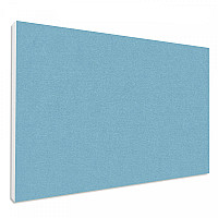 Schallabsorber aus Basotect ® G+ / Wandbild Akustik Schalldämmung 82,5x55cm (Hellblau)