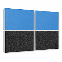 Sound absorber made of Basotect ® G+ / 4 x wall objects 82,5x55cm acoustic element sound insulation (Set 11)