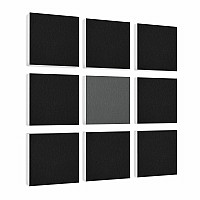 Wall objects squares 9-pcs. sound insulation made of Basotect ® G+ / sound absorber - elements - Set 04