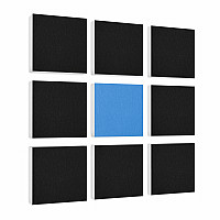 Wall objects squares 9-pcs. sound insulation made of Basotect ® G+ / sound absorber - elements - Set 05