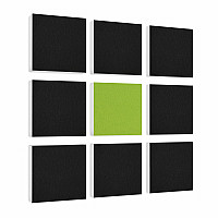 Wandbild Quadrate 9-tlg. Schalldämmung aus Basotect ® G+ / Schallabsorber - Elemente - Set 06