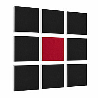 Wall objects squares 9-pcs. sound insulation made of Basotect ® G+ / sound absorber - elements - Set 08