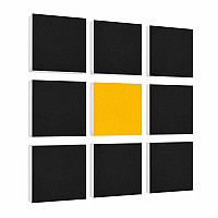 Wall objects squares 9-pcs. sound insulation made of Basotect ® G+ / sound absorber - elements - Set 09