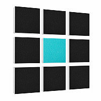 Wall objects squares 9-pcs. sound insulation made of Basotect ® G+ / sound absorber - elements - Set 11