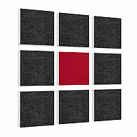 Wall objects squares 9-pcs. sound insulation made of Basotect ® G+ / sound absorber - elements - Set 12