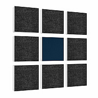 Wandbild Quadrate 9-tlg. Schalldämmung aus Basotect ® G+ / Schallabsorber - Elemente - Set 14