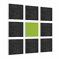 Wall objects squares 9-pcs. sound insulation made of Basotect ® G+ / sound absorber - elements - Set 15