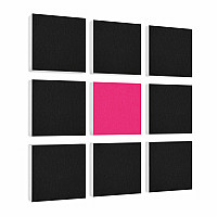 Wandbild Quadrate 9-tlg. Schalldämmung aus Basotect ® G+ / Schallabsorber - Elemente - Set 16
