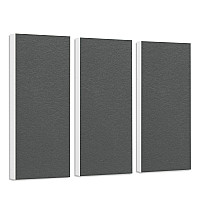 Schallabsorber-Set Colore aus Basotect G+ < 3 Elemente > Granitgrau