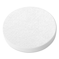 1 Akustik Schallabsorber aus Basotect ® G+ / Kreis 55 cm (Weiß)