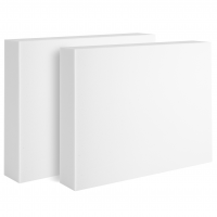 2x Absorbermatte aus Basotect ® G+ / Schallabsorber je 825x550x50mm