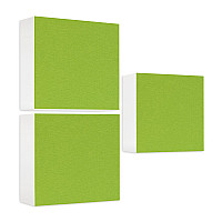 Sound absorber made of Basotect ® G+ / 3x shelf insert suitable for example for IKEA KALLAX or EXPEDIT - Set 04