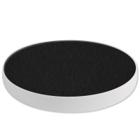 1 Acoustic sound absorber made of Basotect ® G+ / circle 40 cm (black)