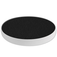 1 Akustik Schallabsorber aus Basotect ® G+ / Kreis 55 cm (Schwarz)
